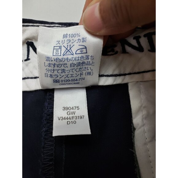 Women's Lands' End navy pants, straight leg, 100% cotton size 6 - Picture 7 of 8